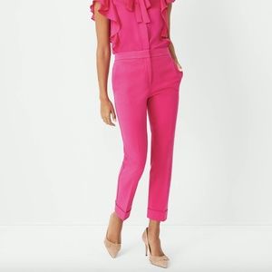 Ann Taylor The High Waist Ankle Pant Razzle Dazzle Size 2